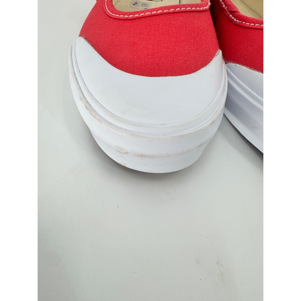 Vans Mary Jane Shoes Women 8.5 Red Canvas Buckle Strap Sneakers - Picture 12 of 16